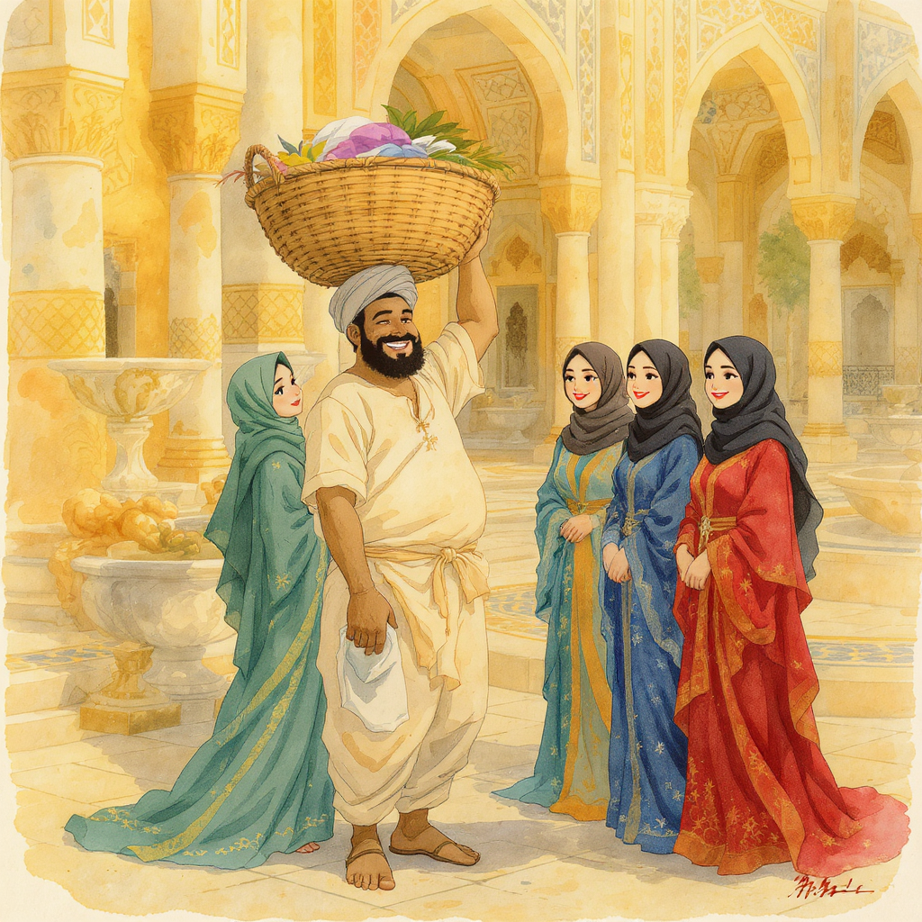 GESCHIEDENIS VAN DE DRIE CALENDERS\[1\], KONINGS-ZONEN EN VAN DE VIJF DAMES VAN BAGDAD