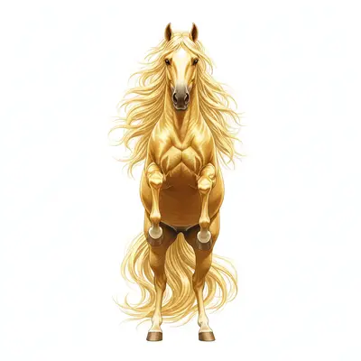 The Golden-Mane Horse