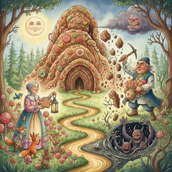 Cover: THE GINGERBREAD ROCK