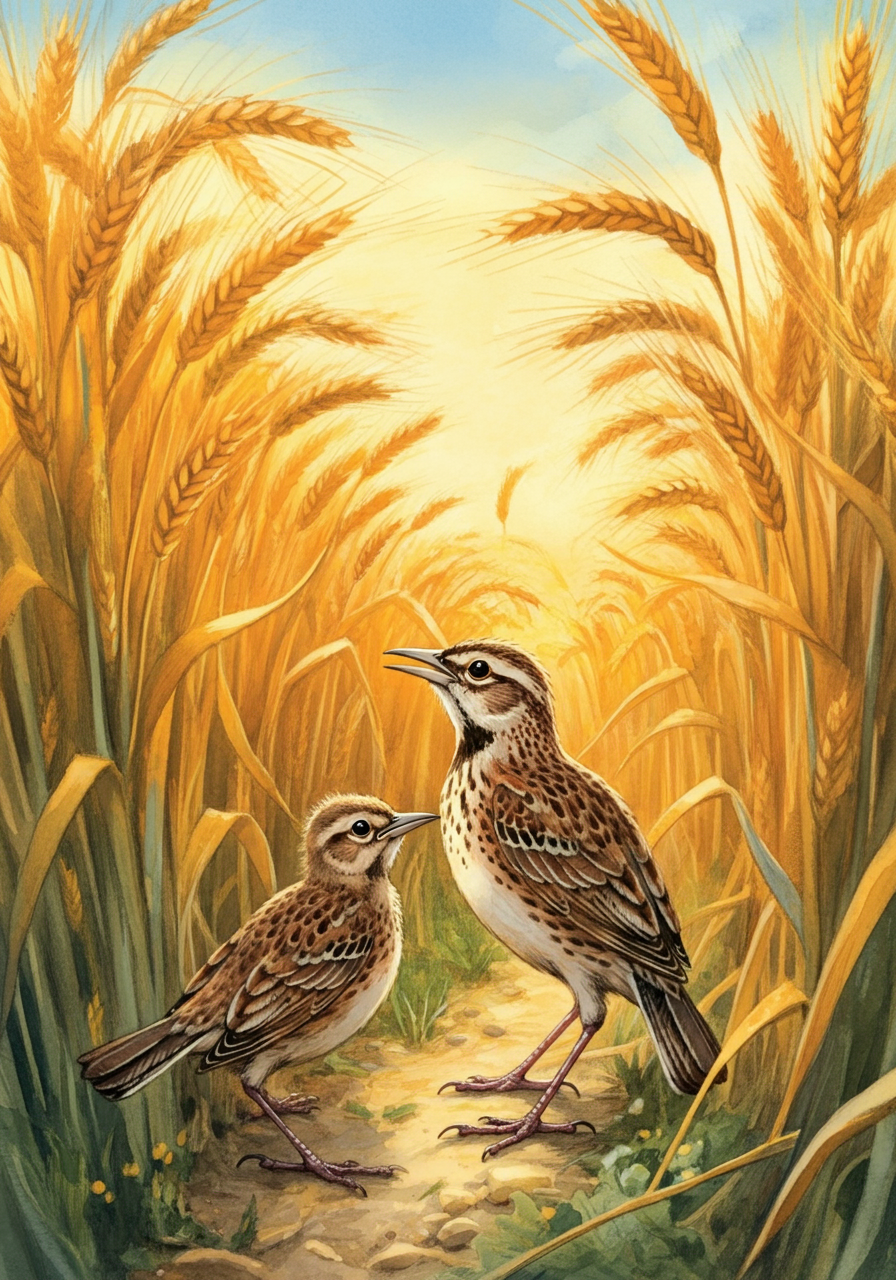 [THE LARK and HER YOUNG ONES.](#contents)