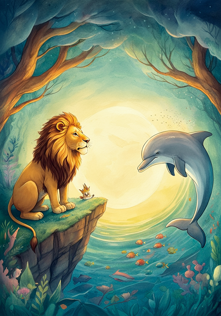 The Lion and the Dolphin