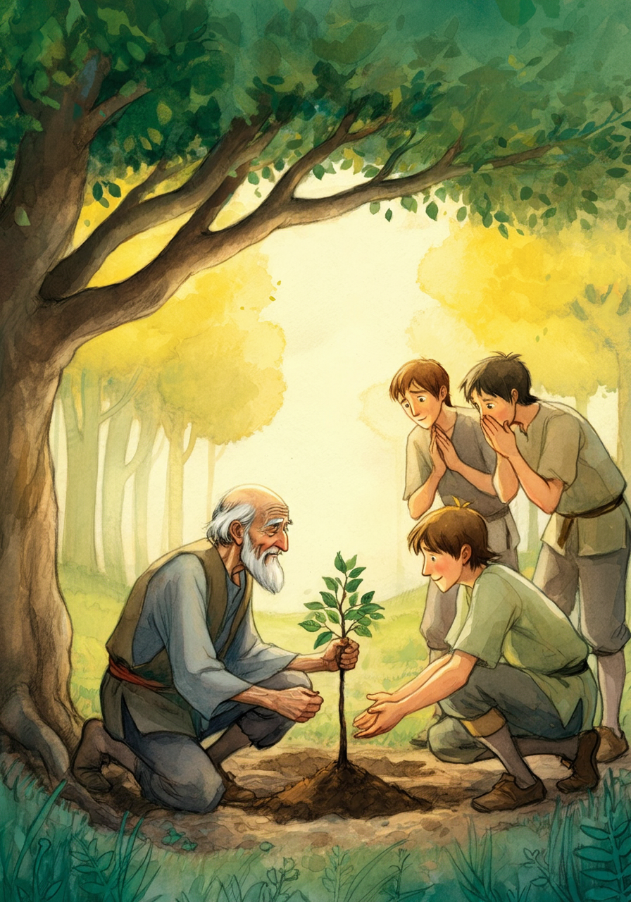 The Old Man and the Three Young Men