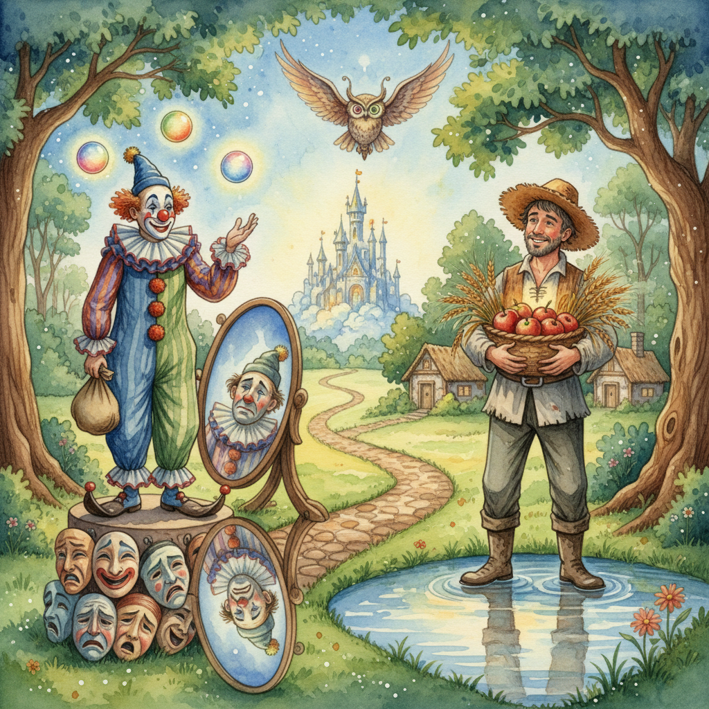 THE CLOWN and THE COUNTRYMAN