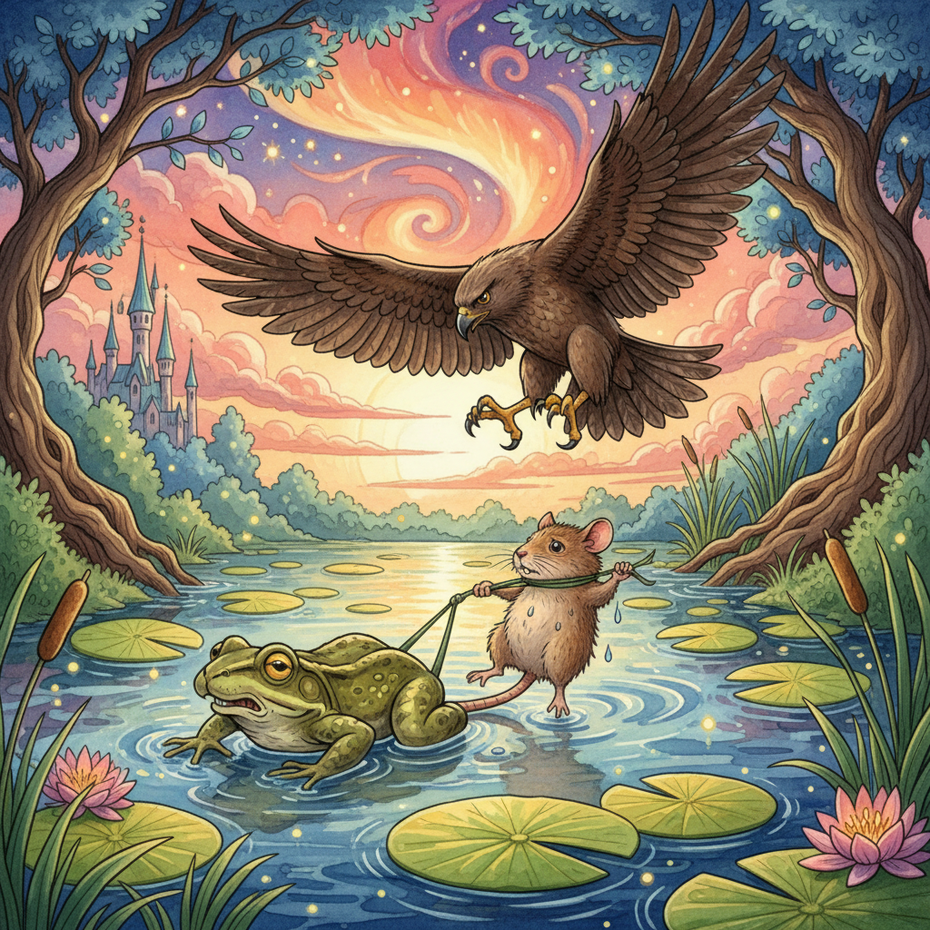 THE MOUSE, THE FROG, and THE HAWK