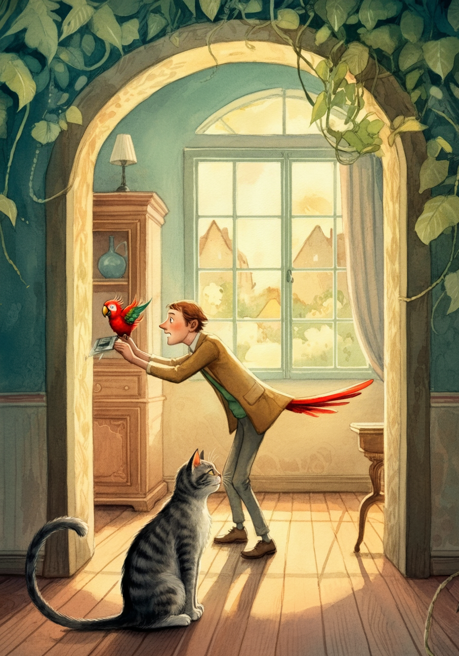 THE PARROT and THE CAT
