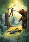 THE BEAR AND THE TWO TRAVELERS