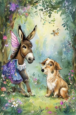 THE DONKEY and THE LAP DOG