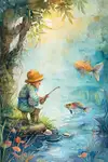 THE FISHERMAN AND THE LITTLE FISH