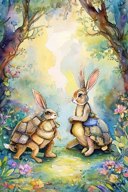 THE HARE and THE TORTOISE