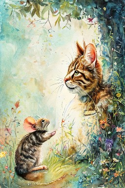 THE CAT, THE MOUSE, and THE COCK