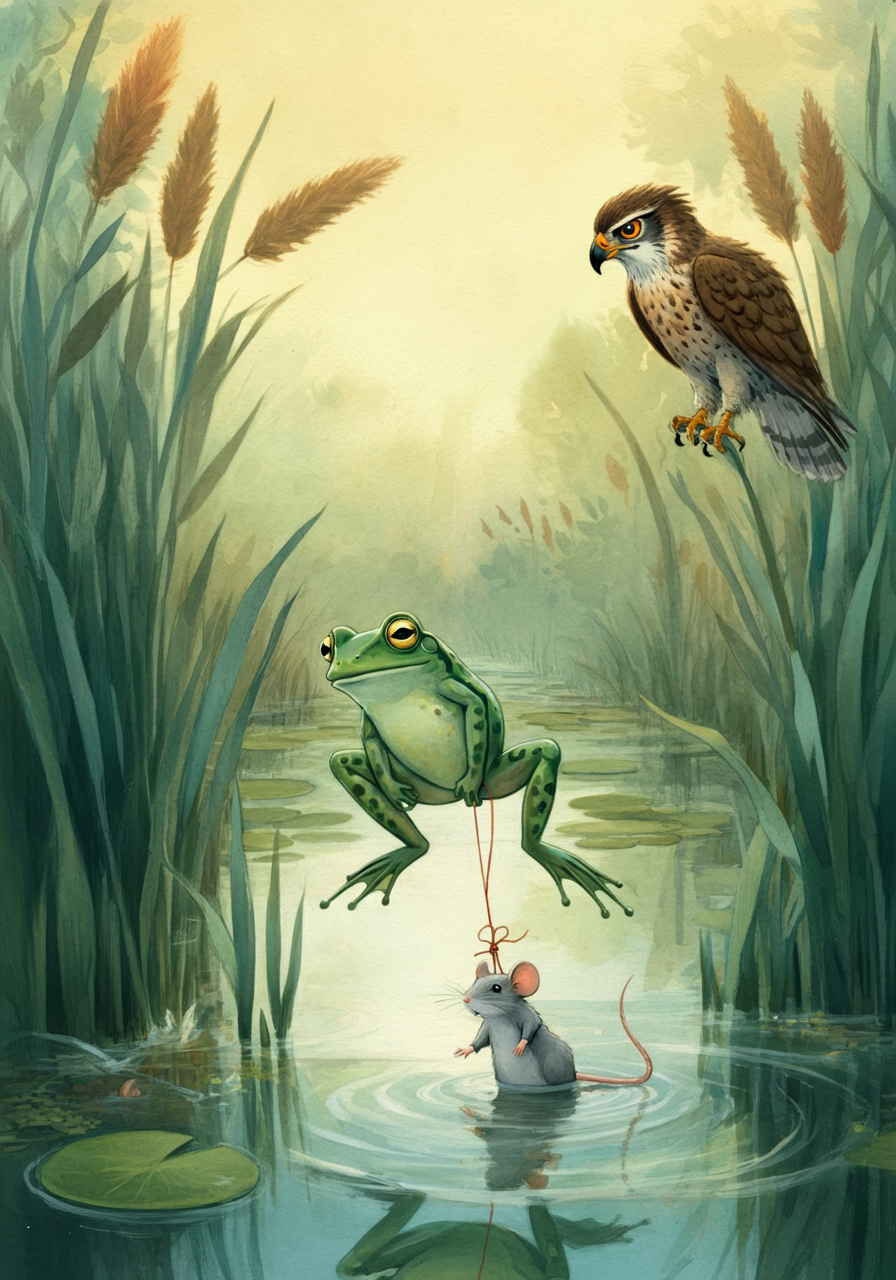 THE FROG, THE MOUSE, and THE HAWK