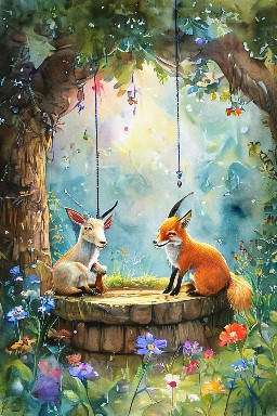 THE GOAT and THE FOX in THE WELL