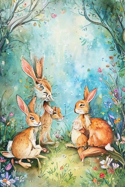 THE HARE and HER FRIENDS