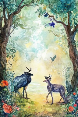 THE STAG, THE CROW, and THE WOLF