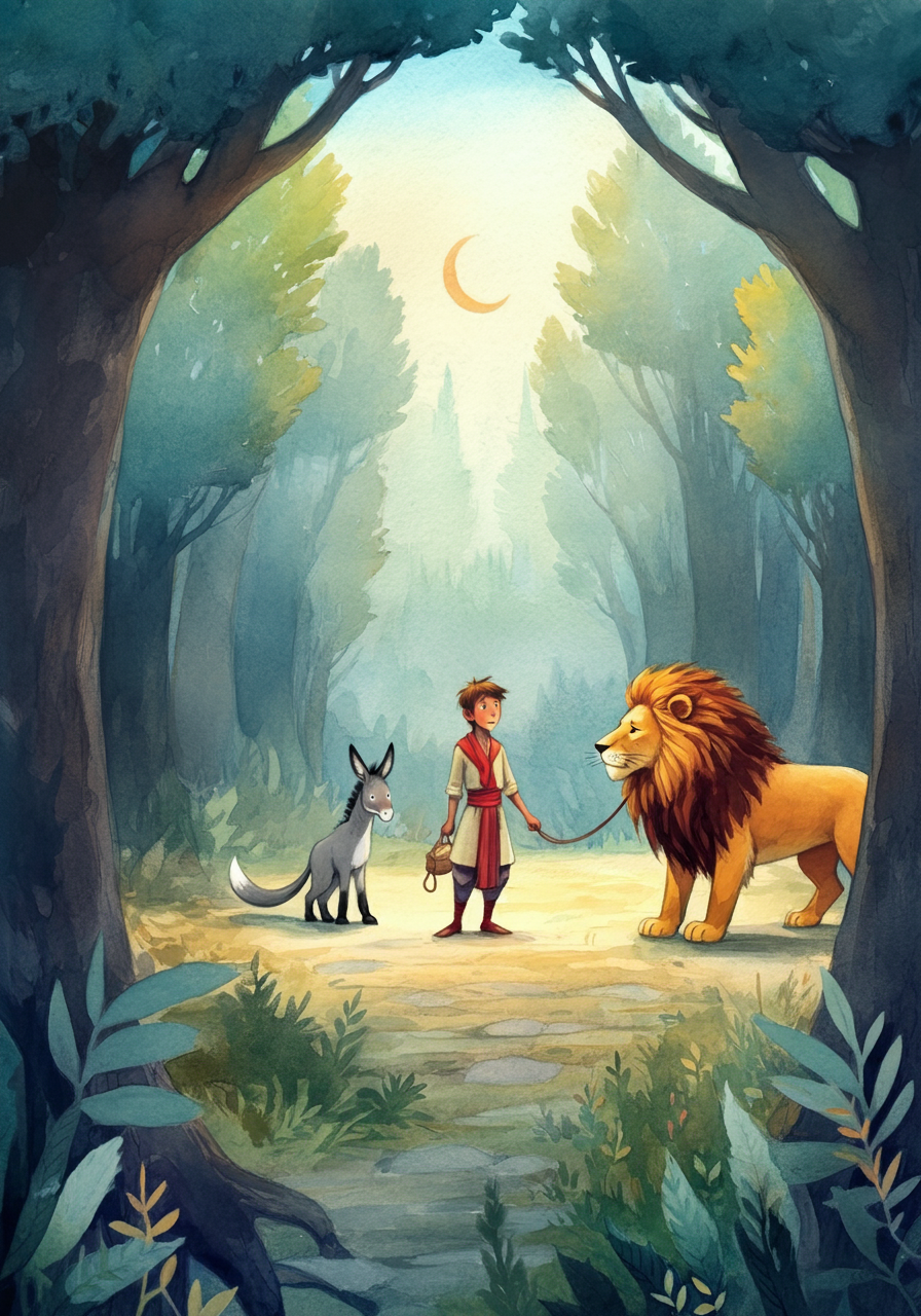 THE ASS, THE FOX, and THE LION