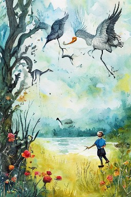 THE FARMER and THE CRANES