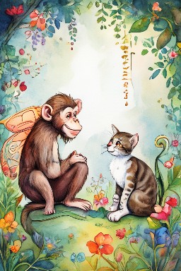 THE MONKEY and THE CAT