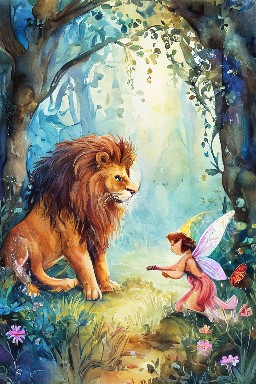 THE ASS and THE LION HUNTING