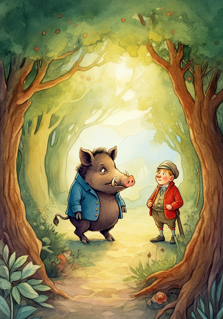 THE BOAR and THE ASS