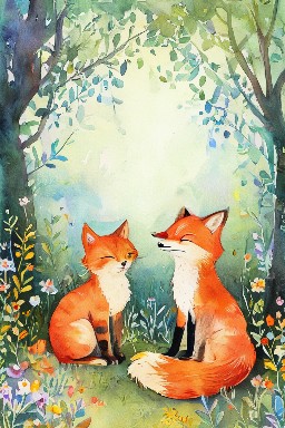 THE CAT and THE FOX
