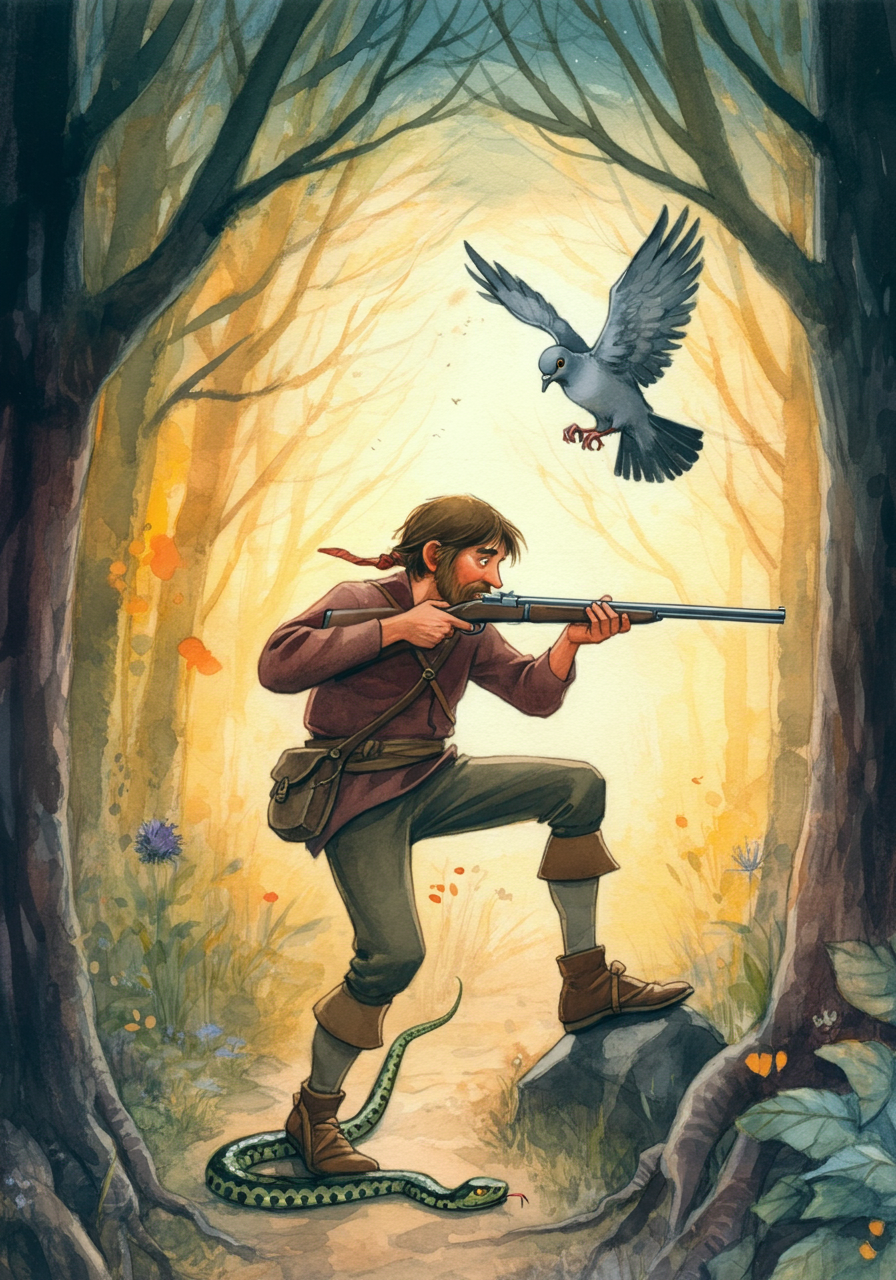 THE FOWLER and THE RING-DOVE