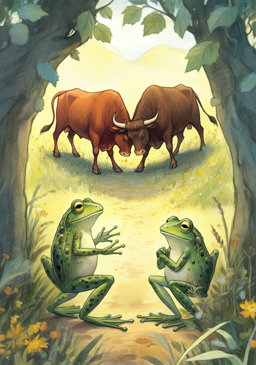 THE FROGS and THE FIGHTING BULLS