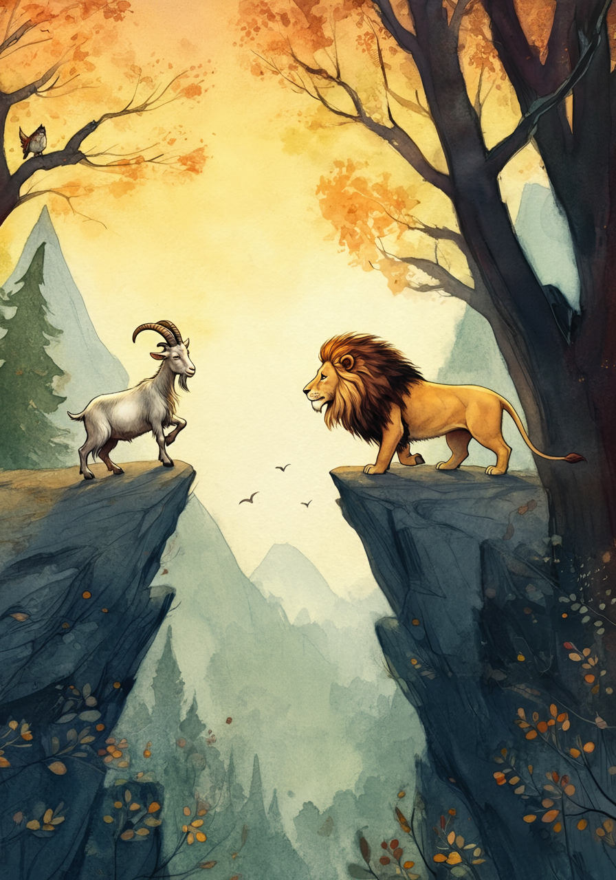 THE GOAT and THE LION