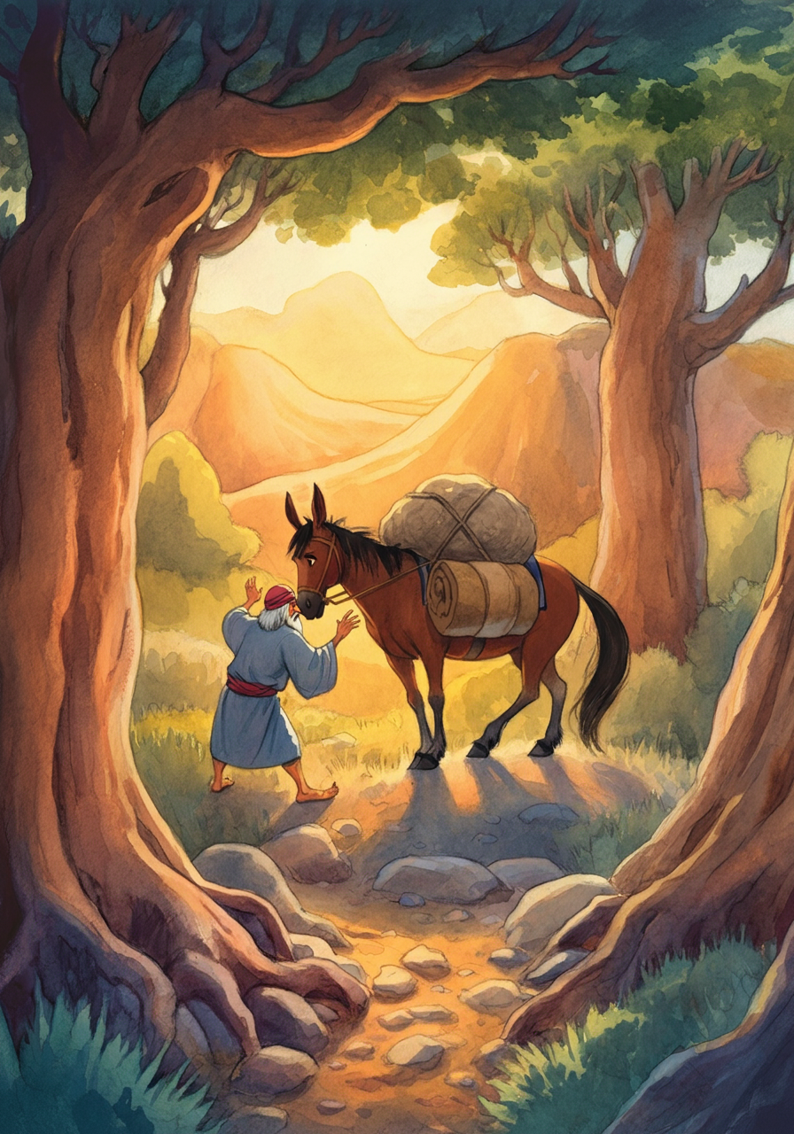 THE HORSE and THE OVER-LOADED ASS