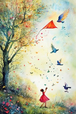THE KITE and THE PIGEONS