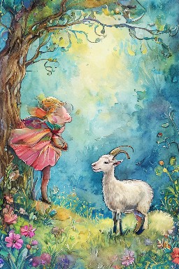 THE LAMB BROUGHT UP by a GOAT