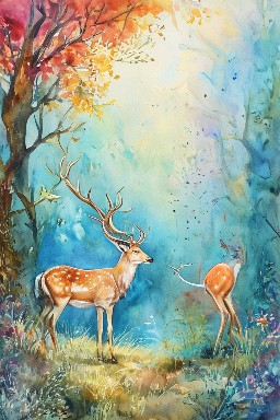 THE STAG and THE FAWN