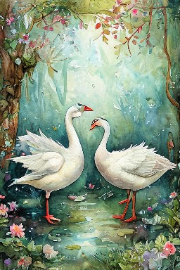 THE WILD and THE TAME GEESE