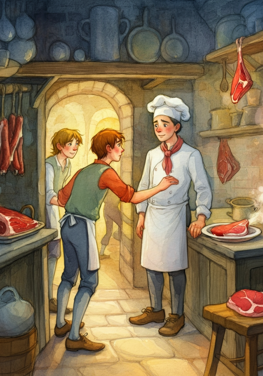 THE YOUNG MEN and THE COOK