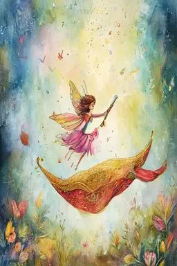 THE FLYING CARPET, THE INVISIBLE CAP, THE GOLD-GIVING RING, and THE SMITING CLUB