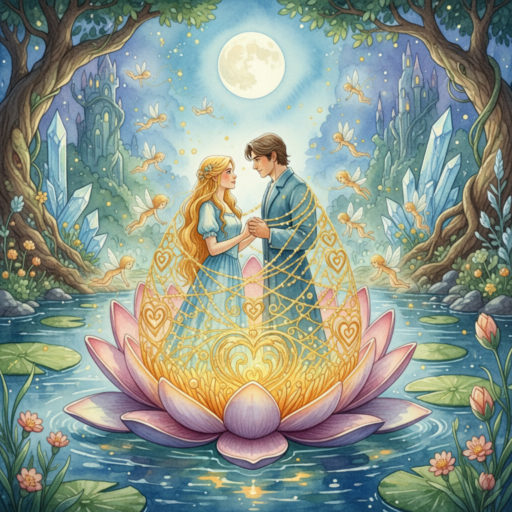 THE WATER-LILY. THE GOLD-SPINNERS