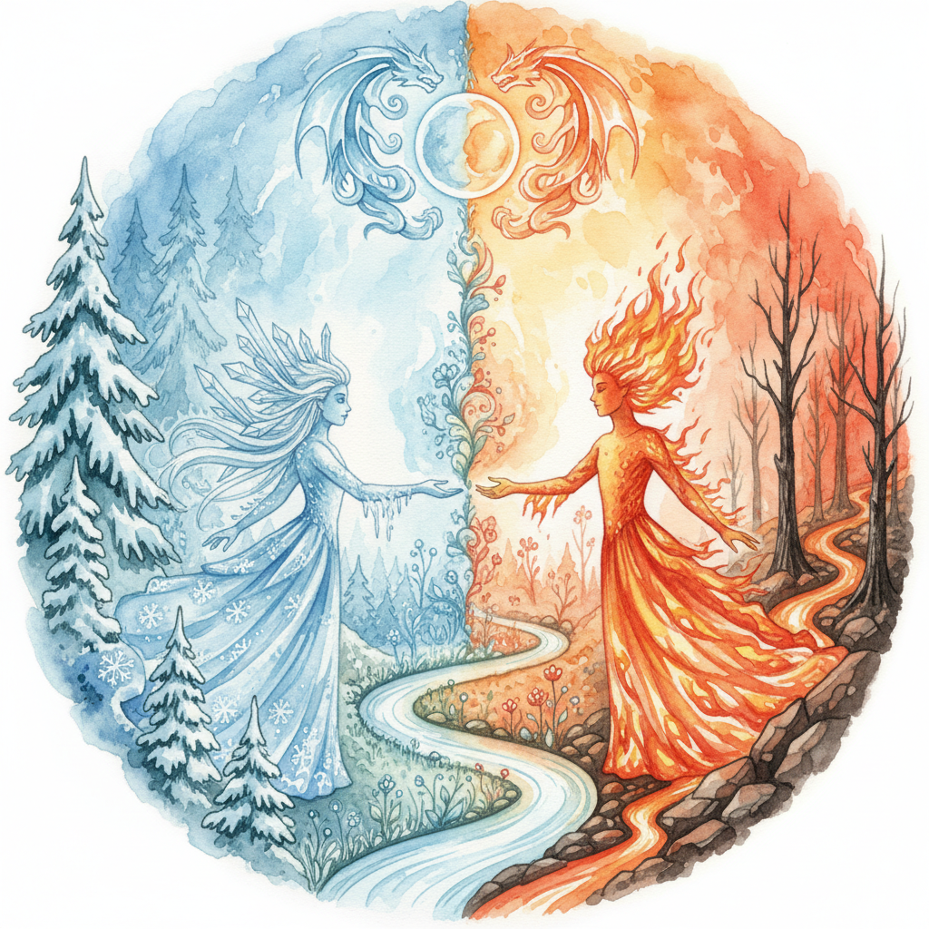 The Snow-daughter and the Fire-son