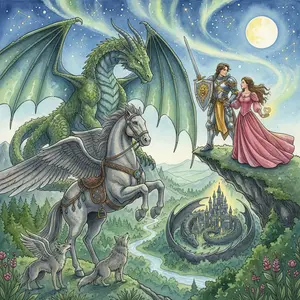 THE DRAGON-GIANT and HIS STONE-STEED