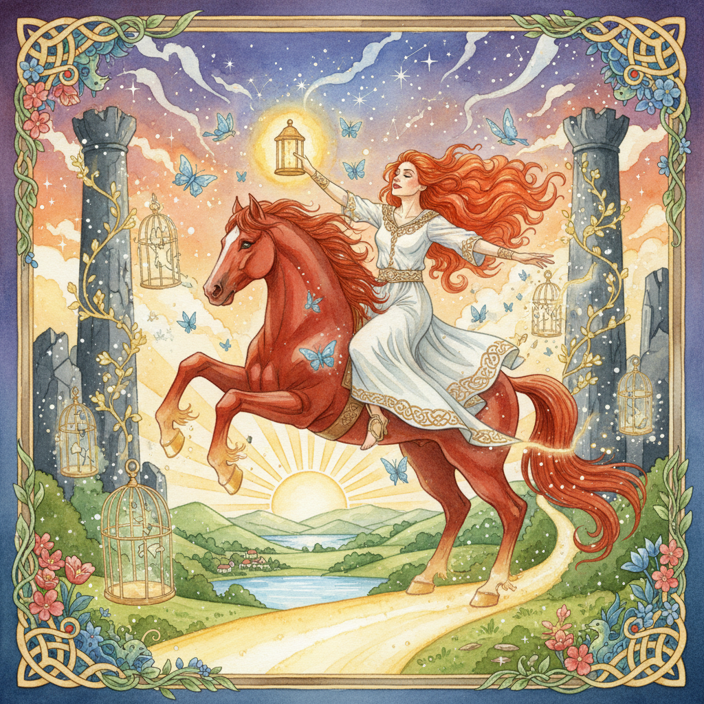 THE RIDING OF THE RED HORSE