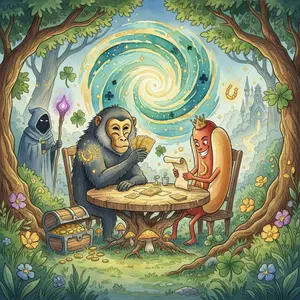 Poker Face the Baboon and Hot Dog