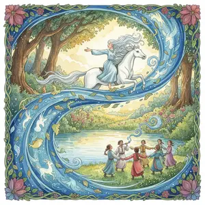 The White Horse Girl and the Blue Wind