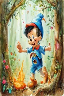 PINOCCHIO ESCAPES BEING FRIED LIKE a FISH
