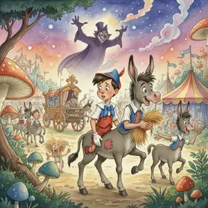 PINOCCHIO TURNS INTO a DONKEY