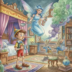 PINOCCHIO WILL NOT TAKE HIS MEDICINE