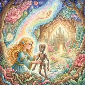 THE BEAUTIFUL CHILD RESCUES THE PUPPET