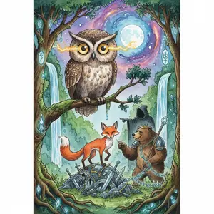 OWL with the GREAT HEAD and EYES