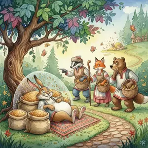 RABBIT and the GRAIN BUYERS