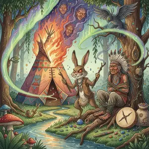 RABBIT and the INDIAN CHIEF
