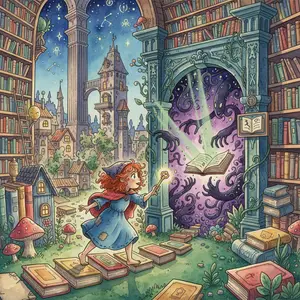 THE TOWN IN THE LIBRARY IN