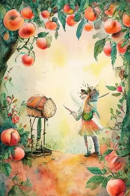 THE FABLE of THE BRASH DRUMMER and THE PEACH WHO LEARNED THAT THERE WERE OTHERS