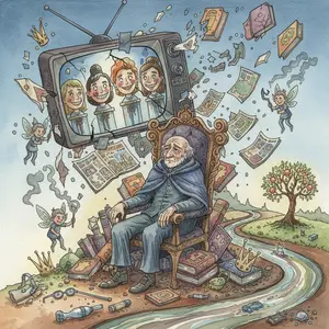 THE FABLE of THE MAN WHO DIDN'T CARE for STORYBOOKS